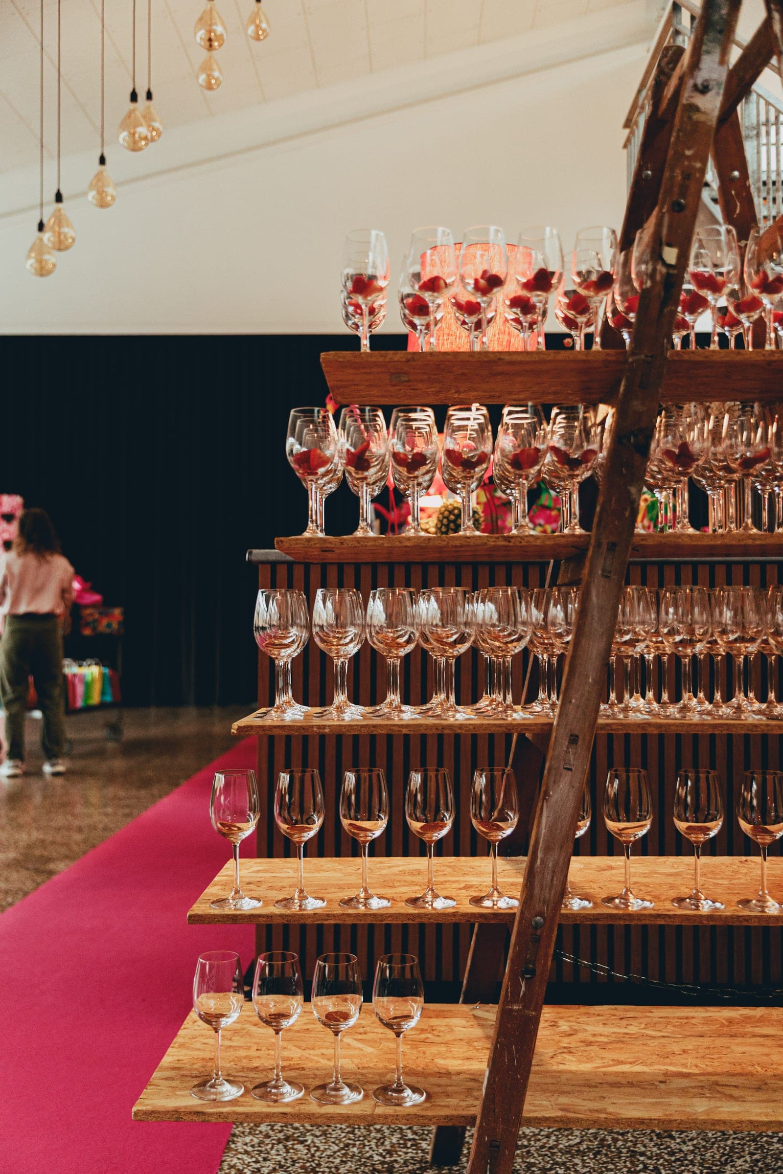 Company party with a funfair theme and gala dinner